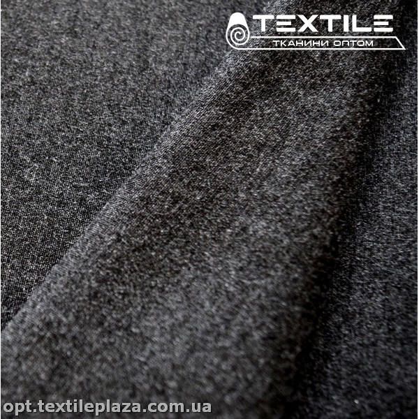 Трикотаж джерси нейлон 2472C2 меланж, графитовый