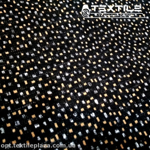 Трикотаж демисезонный цветной 4008D5C2 пятна, желто-черный