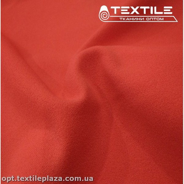 Трикотаж креп-дайвинг 3409C2 кораллово-лососевый