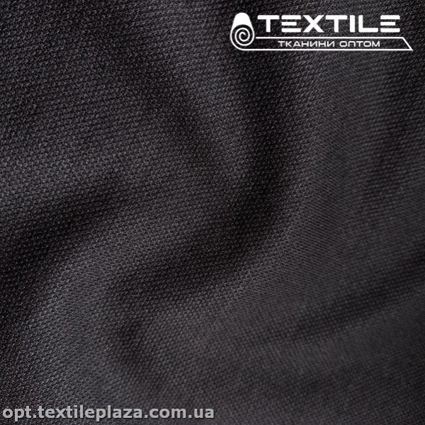 Трикотаж демисезонный однотонный 3756C5 диамант, черный