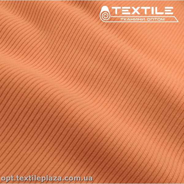 Трикотаж резинка демисезонный 3961C3 (2 мм) лососевый