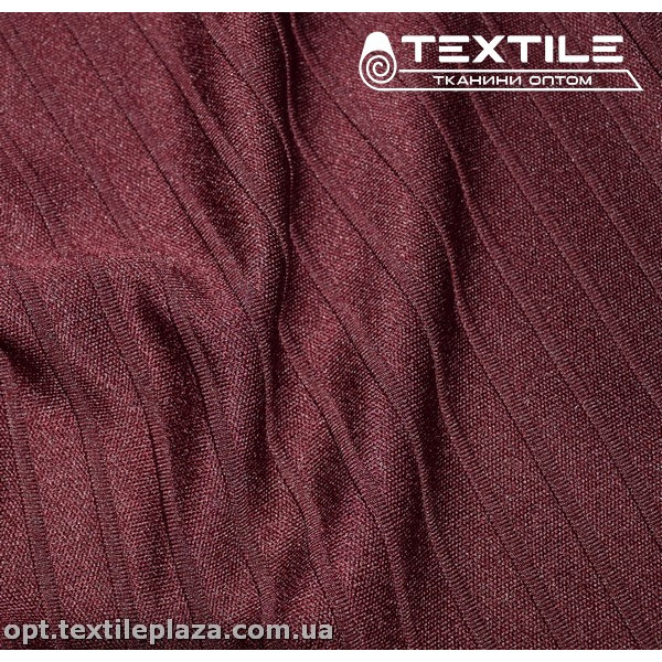 Трикотаж жаккард демисезонный 12561C2 полоска, марсал