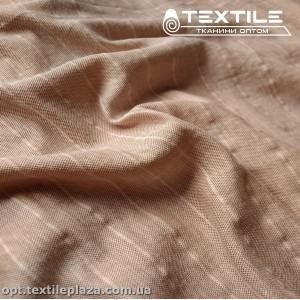 Трикотаж летний цветной 3786D1C3 полоска, бежевый