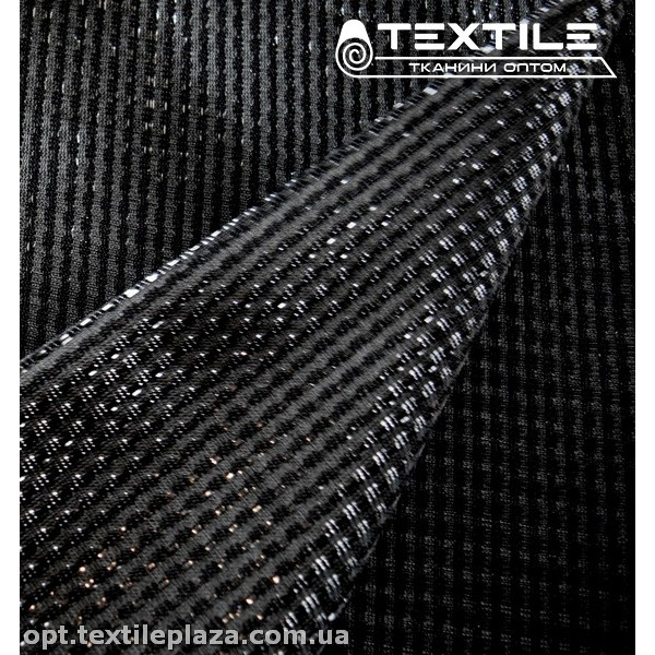 Трикотаж люрекс нарядный 4172D1C10 черный
