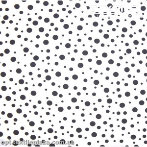 Трикотаж летний цветной 4099D3C2 горошек, белый