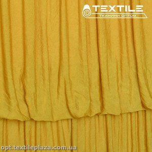 Трикотаж жаккард летний 82164D12C5 воланы, желтый