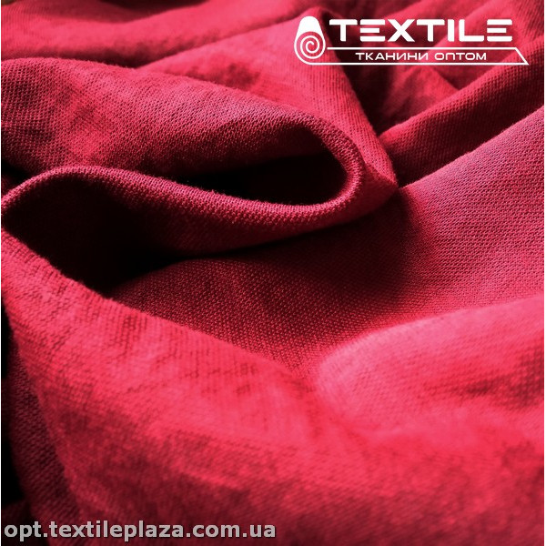 Трикотаж летний однотонный 3535C12 бордовый