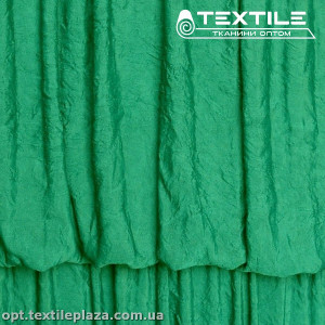 Трикотаж жаккард летний 82164D12C2 воланы, зеленый