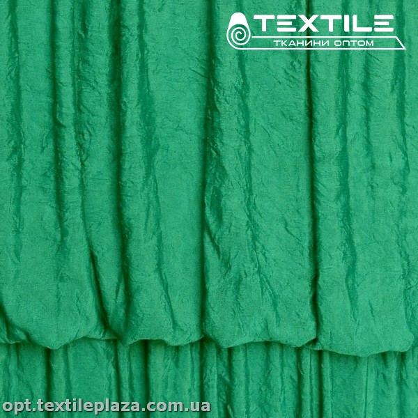 Трикотаж жаккард летний 82164D12C2 воланы, зеленый