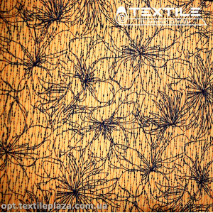 Трикотаж летний цветной 4099D1C2 цветы, желтый