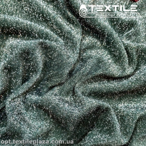 Трикотаж люрекс нарядный 4052C8 темно-зеленый