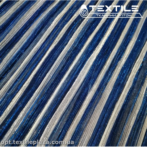 Трикотаж люрекс нарядный 3779D1C1 гофре, синий