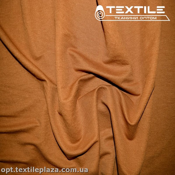 Трикотаж летний однотонный 12980C9 морковно-оранжевый