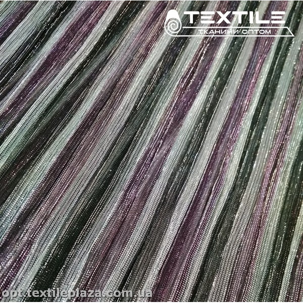 Трикотаж люрекс нарядный 3779D1C2 гофре, розово-черный