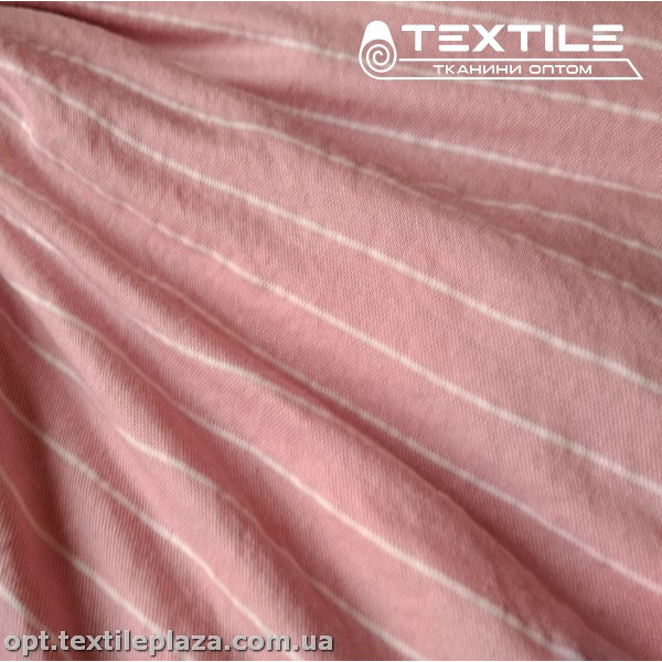 Трикотаж летний цветной 3536D1C3 полоска, розовый