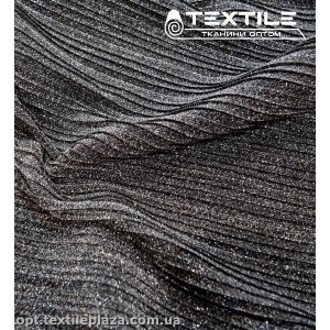 Трикотаж люрекс нарядный 4157D1C3 серебристо-черный
