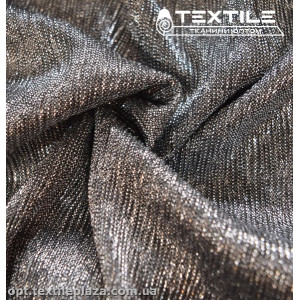Трикотаж люрекс нарядный 2200D4C4 гофре, серебристый