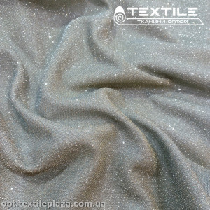 Трикотаж люрекс нарядный 4121C5 серо-голубой
