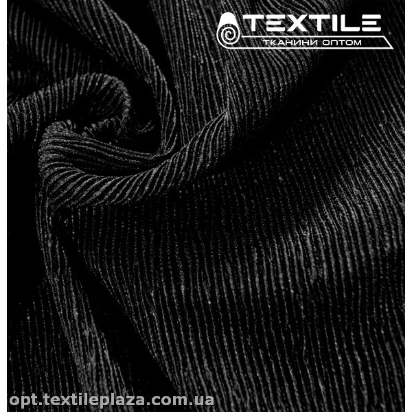 Трикотаж люрекс нарядный 2200D4C3 гофре, черный