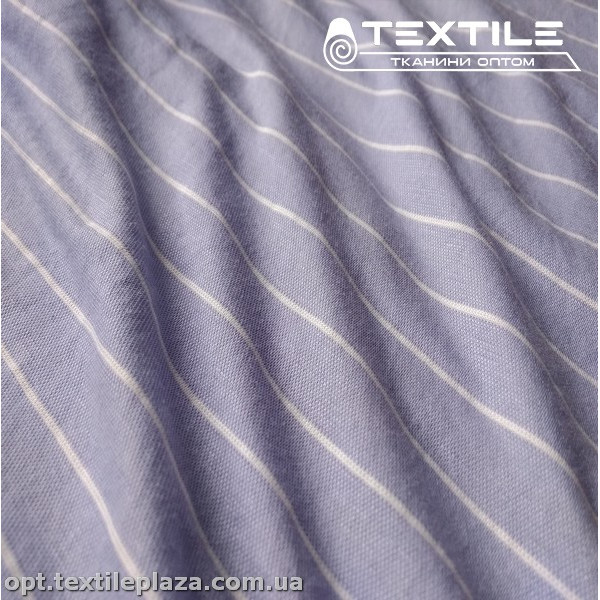 Трикотаж летний цветной 3536D1C6 полоска, васильково-серый