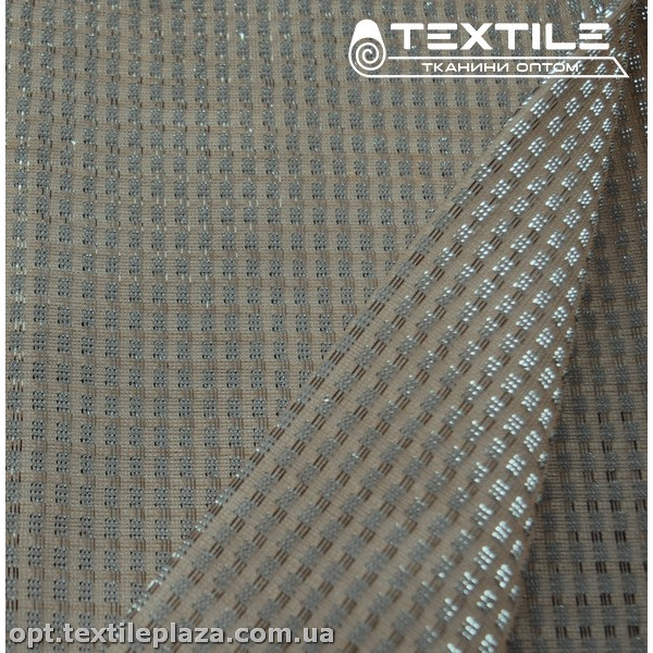 Трикотаж люрекс нарядный 4172D1C4 бежевый