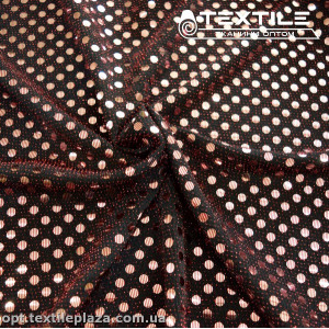 Трикотаж люрекс нарядный 6094D18C3 пайетки, красный