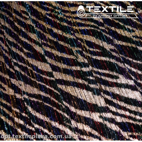 Трикотаж люрекс нарядный 1005D7C2 разноцветный