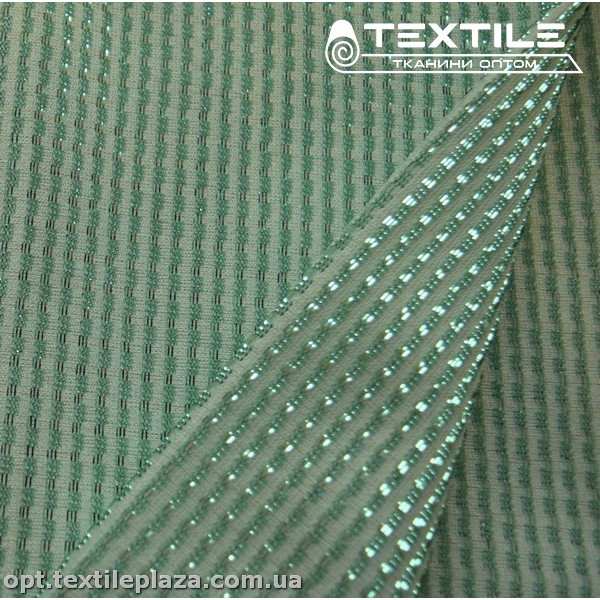 Трикотаж люрекс нарядный 4172D1C3 зеленый