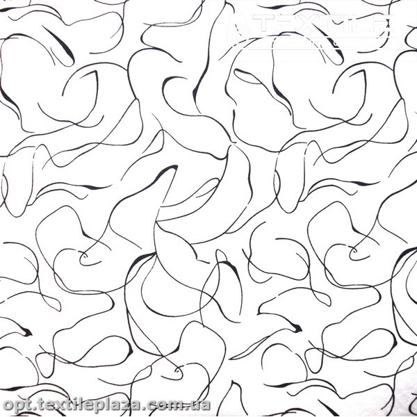 Трикотаж летний цветной 4099D4C2 абстракция, белый