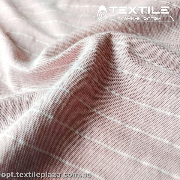 Трикотаж летний цветной 3786D1C1 полоска, розовый