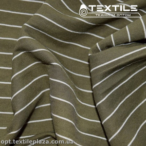 Трикотаж летний цветной 3125D1C6 полоска, хаки