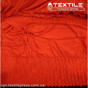 Трикотаж жаккард летний 82164D12C3 волнаны, красный