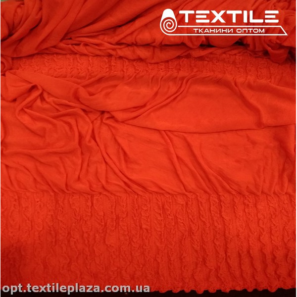 Трикотаж жаккард летний 82164D12C3 волнаны, красный