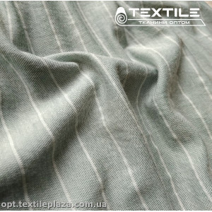 Трикотаж летний цветной 3786D1C2 полоска, петролевый