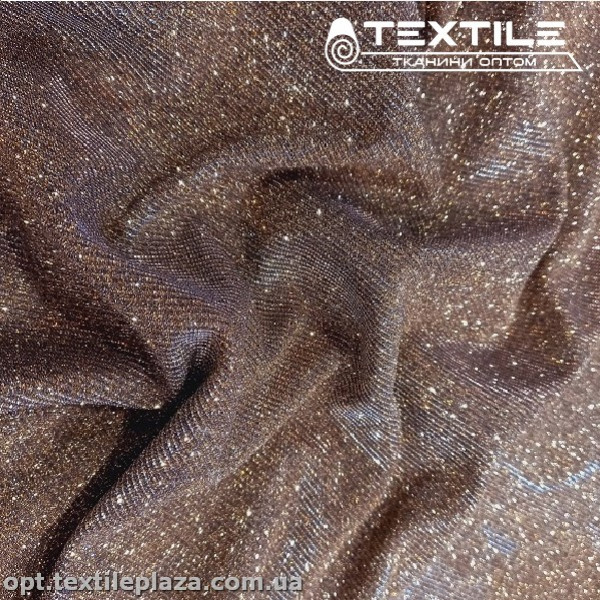 Трикотаж люрекс нарядный 4224C7 темное золото
