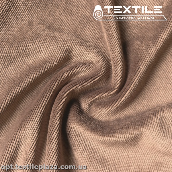 Трикотаж вельвет 4258C10 розово-серый