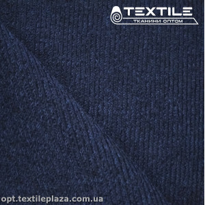 Трикотаж зимний однотонный 3657C7 темно-синий