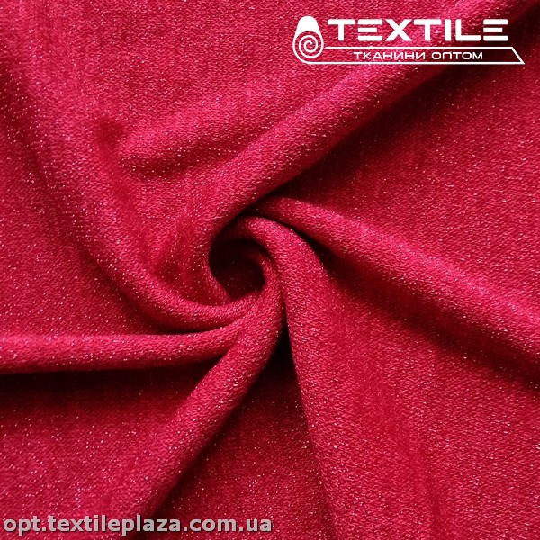 Трикотаж люрекс зимний 12901C4 красный