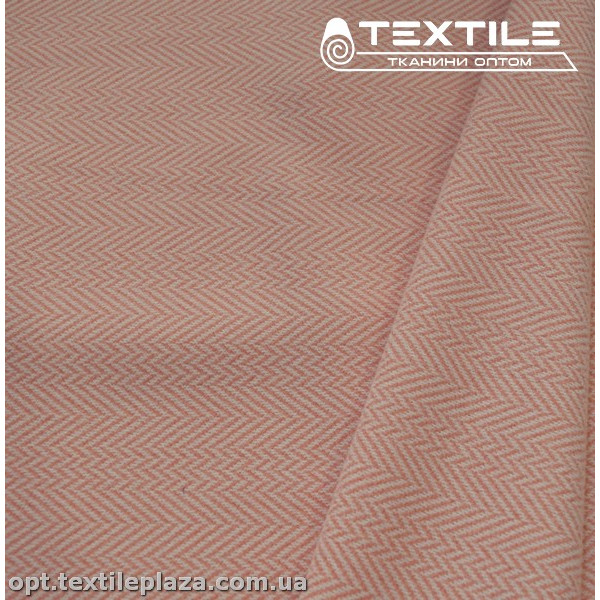 Трикотаж кашемир 4215D1C2 елочка, розовый