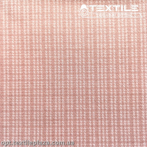 Трикотаж кашемир 4239D1C1 клетка, розово-пудровый