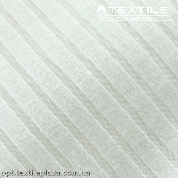 Трикотаж резинка зимний 4144D1C1 (10 мм) молочно-белый