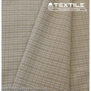 Трикотаж кашемир 4213D1C3 гусиная лапка, бежевый