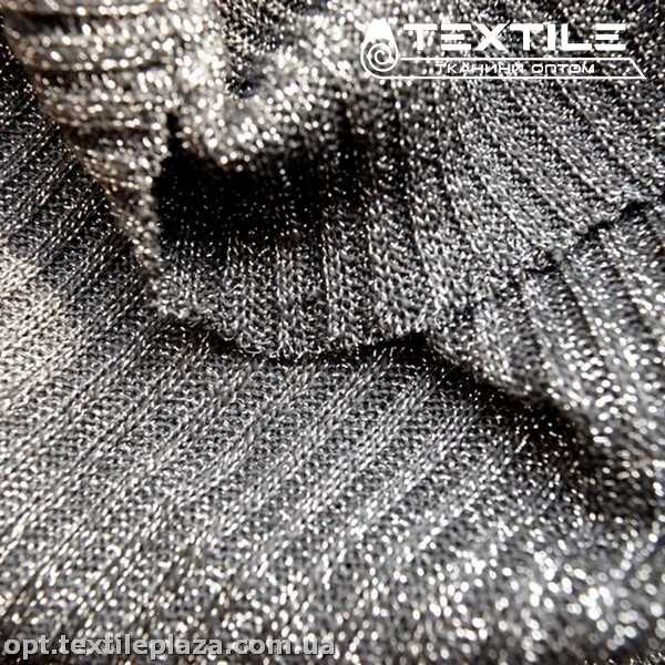 Трикотаж люрекс зимний 2851C1 серый
