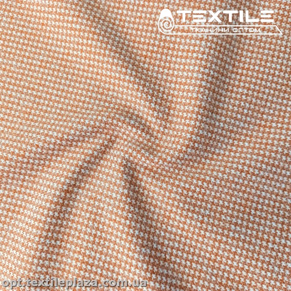 Трикотаж кашемир 4149D2C2 гусиная лапка, карамельный