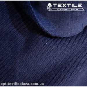 Трикотаж пальтовый 12005C3 довяз, темно-синий
