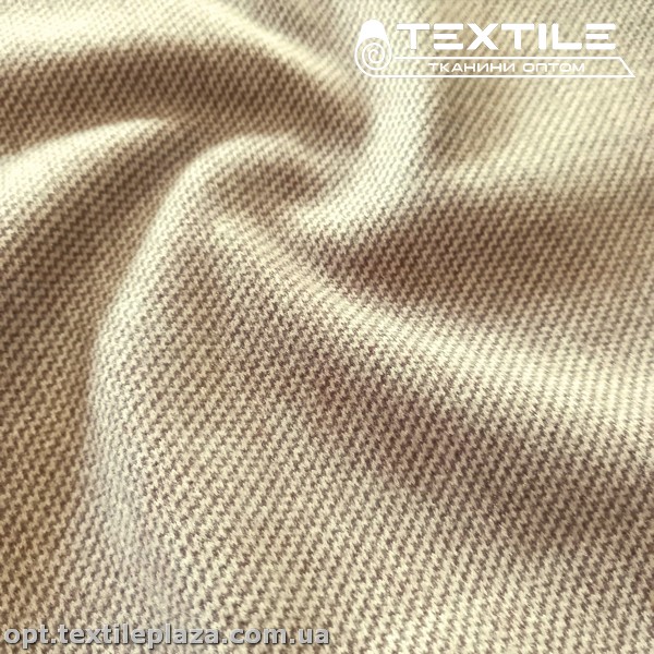 Трикотаж кашемир 4267D1C1 стежка, бежевый