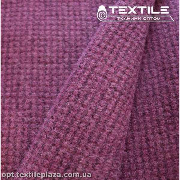 Трикотаж пальтовый 4100C3 довяз, фиолетовый