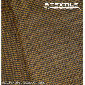 Трикотаж кашемир 3768D1C3 гусиная лапка, горчичный