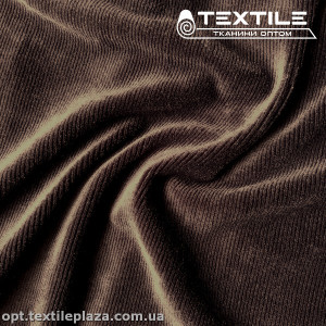 Трикотаж вельвет 4258C4 темно-коричневый