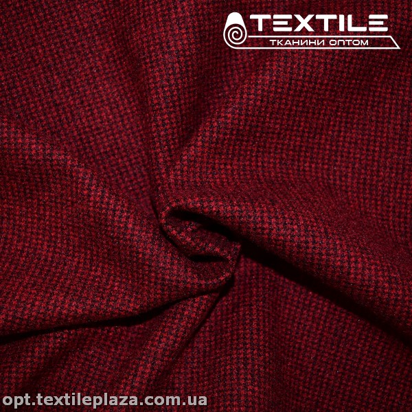 Трикотаж кашемир 3731D1C6 гусиная лапка, марсал